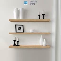 Thumbnail Set 3 Kệ Treo Tường Thanh Ngang Rộng 20cm, Gỗ Dày 25mm Chống Ẩm SIB Decor KT005 1
