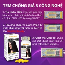 Thumbnail Viên Uống Giảm Gãy Rụng và Đen Tóc HB Black Hair Healthy Beauty 4