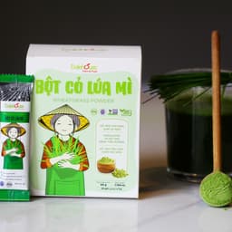 Thumbnail Bột cỏ lúa mì nguyên chất Dalahouse hỗ trợ tiêu hóa, giảm táo bón, thải độc gan và máu, bệnh tiểu đường hộp 60 gr 2