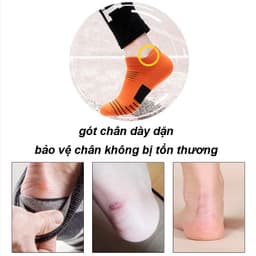Thumbnail Tất Chạy Bộ Thể Thao Nam Nữ Cổ Ngắn Chống Trơn Trượt Mixsport Thoáng Khí Bảo Vệ Gót Chân 2