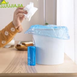 Thumbnail Cuộn 30 Túi Đựng Rác Jujiajia Cỡ Nhỏ Không Có Tay Cầm Thích Hợp Cho Thùng Rác Để Bàn 1