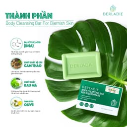 Thumbnail Bộ Đôi Giảm Mụn, Mờ Thâm Body Derladie Herbal Extract Body 150Ml, Xà Phòng Derladie Body Cleansing Bar 50g 3