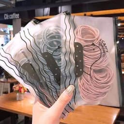 Thumbnail Set 100 Dây Chun Buộc Tóc Hàn Quốc Trơn Nhiều Màu Cao Cấp Chính Hãng Amalife 2