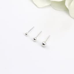 Thumbnail Khuyên Tai Bạc Nữ DẾ BẠC 925 Minidot Cá Tính Xinh Xắn K3009 2