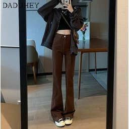 Thumbnail Quần jean daduhey ống loe lưng cao dáng ôm co giãn mẫu mới 2022 thời trang cho nữ 4