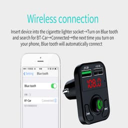Thumbnail Tẩu Sạc Xe Hơi Bluetooth VITOG Kiêm Máy Phát FM Chuyên Dụng Gồm 2 Cổng USB 4