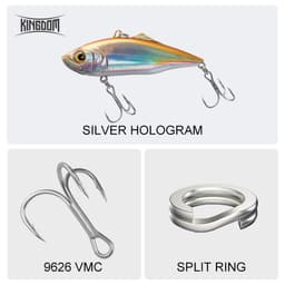 Thumbnail Mồi Câu Cá Kingdom 5504 Cứng Dạng VIB Chìm Có 6 Màu Tùy Chọn 75mm 21.5g/27.2g 60mm 10.9g/14.3g 2