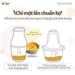 Thumbnail Máy Xay Thực Phẩm 0.6L Đa Năng Bear QSJ-B02U2 - Hàng Chính Hãng - Bảo Hành 18 tháng 3
