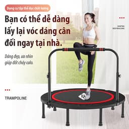 Thumbnail BG-Sàn nhún tập thể dục Trampoline khung thép mẫu mới nhất có tay bám an toàn ,dành cho mọi lứa tuổi 2
