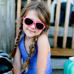 Thumbnail Kính chống tia cực tím cho bé Babiators – Aviators, Hồng, 3-5 tuổi 2