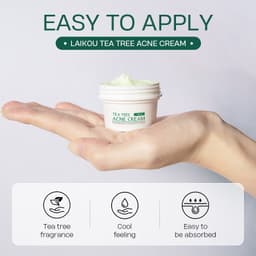 Thumbnail Kem cải thiện tình trạng mụn LAIKOU chiết xuất cây trà kiềm dầu giảm mụn trứng cá phục hồi da 20g 4