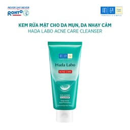 Thumbnail Sữa rửa mặt Hada Labo cho da dầu mụn, da nhạy cảm Hada Labo Acne Care Calming Cleanser 80g 4