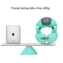 Thumbnail Phao bơi luồn tay Mambobaby cho bé 1 2 3 4 tuổi không bơm hơi, chống lật, có mái che hàng chính hãng 4