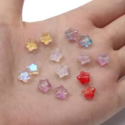 Thumbnail Bộ hạt xỏ lỗ Beadia hình ngôi sao năm cánh màu sắc cầu vồng dùng làm đồ trang sức thủ công dễ thương 1