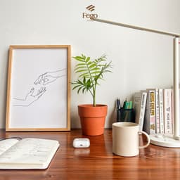 Thumbnail Chậu cây đất nung cỡ trung FEGO để trồng cây ban công, bàn làm việc nhiều kích thước 3
