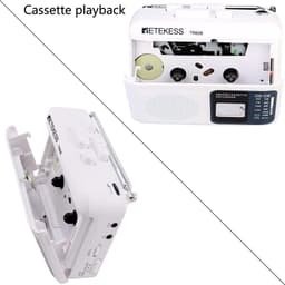 Thumbnail Đài radio RETEKESS TR606 AM FM hỗ trợ ghi âm với giắc tai nghe 3.5mm và ăng ten dài 2