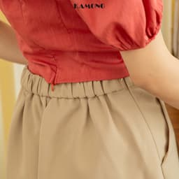 Thumbnail Quần short nữ lưng cao KAMONG dáng quần ống rộng Q002 3