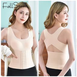 Thumbnail Áo lót FALLSWEET định hình cơ thể 3 trong 1 không đường may dây chéo lưng 4