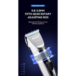 Thumbnail Tông đơ cắt tóc Kemei không lõi tích hợp đèn led chuyên nghiệp 4