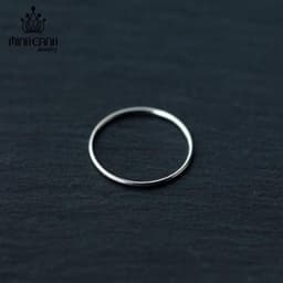 Thumbnail Nhẫn Bạc Nữ Minh Canh Jewelry - Tròn Trơn Mảnh 4