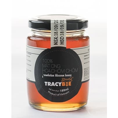 Ảnh Hộp quà gỗ đôi mật ong Tracybee hoa chôm chôm 189ml 3