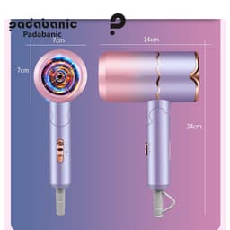 Thumbnail Máy Sấy Tóc Padabanic 2900 Phát Sáng Ion Xanh Bảo Vệ Tóc Gấp Gọn Tiện Lợi Công Suất Cao Có Thể Điều Chỉnh Nhiệt 3