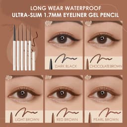 Thumbnail Bút chì Gel kẻ mắt Focallure 1.7mm Chống thấm nước siêu mỏng #ConfidenceHalo Mềm mại lâu trôi Sắc tố cao Matte & Shimmer Makeup Beauty 4