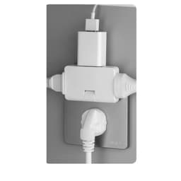 Thumbnail Phích Cắm Dẹt - Taky, Chia 3 Ổ Cắm - Xoay 180 Độ - Dành Cho Không Gian Hẹp, An Toàn, Tiện Dụng - 8607 2