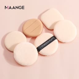 Thumbnail MAANGE Bộ 6 Bông Mút Trang Điểm Dụng Ướt & Khô Chuyên Nghiệp Tròn 30g 2