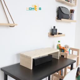 Thumbnail Kệ để bàn máy tính gỗ thông chữ U Behomes 4