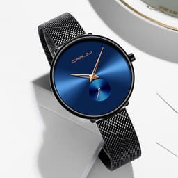 Thumbnail Đồng Hồ CRRJU 2165 Chống Nước Cho Nữ Bằng Thép Không Gỉ Kiểu Dáng Sang Trọng Thời Trang Giản Dị 4