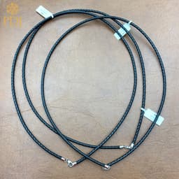 Thumbnail Dây Da Xoắn Khóa Bạc Đeo Mặt Phật Và Mặt Dây Chuyền PDJ - PDJ000994 2