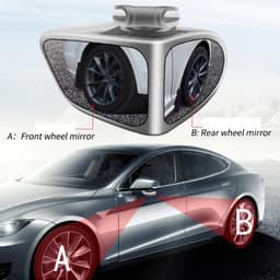 Thumbnail Gương chiếu hậu EKLEVA hình tròn nhỏ có thể xoay 360 độ cho xe hơi 2