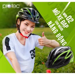 Thumbnail Nón bảo hiểm xe đạp người lớn Protec Win 002, tiêu chuẩn châu âu, thời trang, an toàn 4