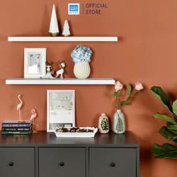 Thumbnail Kệ Treo Tường Rộng 20cm, Dày 25mm Màu Trắng SIB Decor Chiều Dài 60/80cm KT005 1