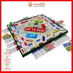 Thumbnail Cờ Tỉ Phú Monopoly Vui Nhộn Cao Cấp, An Toàn Cỡ Cực Đại 42x42 - Bộ Cờ Tỷ Phú Chính Hãng Amalife 2