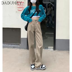 Thumbnail Quần jean DADUHEY cạp cao ống rộng phong cách Hàn Quốc có 6 màu cho nữ 2