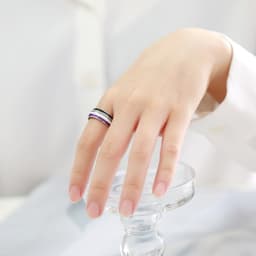 Thumbnail Nhẫn đeo tay OIMG bằng thép không gỉ phong cách LGBT thời trang cao cấp cho nam và nữ 3