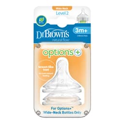 Thumbnail Núm Ty cổ rộng Dr.Brown's dòng Option Plus ( Mô Phỏng Ty Mẹ Tự Nhiên - Cam kết hàng chính hãng) 3