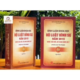 Thumbnail Sách - Combo Bình luận khoa học bộ luật hình sự năm 2015 sửa đổi bổ sung năm 2017 phần tội phạm 1