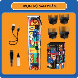 Thumbnail Tông đơ chấn viền Kemei KM-5017H thiết kế độc đáo, có thể cắt tóc, cạo râu, cạo đầu - Hàng chính hãng 2