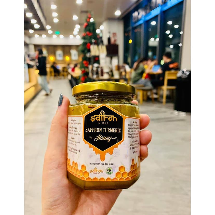 Ảnh Saffron Turmeric Honey - Mật ong Saffron Tinh Bột Nghệ 180ml/hộp thương hiệu Saffron Việt Nam 4