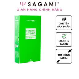 Thumbnail Bao cao su Sagami Green gân gai hộp 10 chiếc 2
