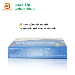 Thumbnail Viên uống sleeping AN CHÂU hỗ trợ giấc ngủ, tạo giấc ngủ ngon sâu giấc hộp 3 vỉ 30 viên - globalPharma 3