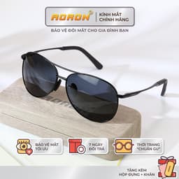 Thumbnail Kính Râm Nam Thời Trang Phân Cực Chống Lóa, Chống Chói Lái Xe Đi Đêm Kiểu Dáng Phi Công AK002 - AORON 1