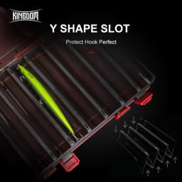 Thumbnail Hộp Kingdom bằng nhựa đựng dụng cụ câu cá 12/16 ngăn tiện dụng 4