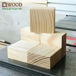 Thumbnail Miếng gỗ thông Dwood vuông 5cm trang trí, kê chân tủ kệ 2