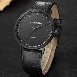 Thumbnail Đồng hồ nam CRRJU 2117L dây đeo da siêu mỏng chống thấm nước đơn giản 3