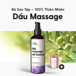 Thumbnail Dầu Massage Body Thiên Nhiên 100mL Heny Garden, Dưỡng Da Từ Dầu Mát Xa Hạt Nho, Olive và Cám Gạo 1