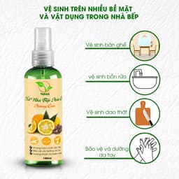 Thumbnail Xịt nhà bếp đa năng TAMAS chai 100ml, Nước lau bếp hữu cơ- Làm sạch, khử mùi, khử khuẩn bếp và vật dụng nhà bếp 4